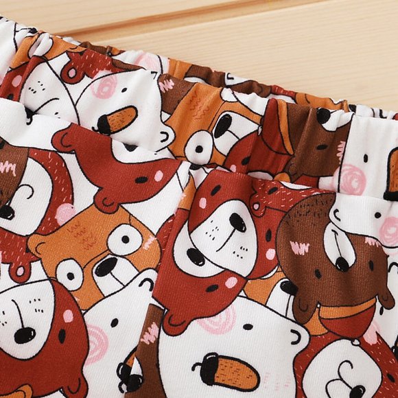 BABY BEAR GRAPHIC HOODIE AND PRINTED JOGGERS SET - Picture 2 of 7